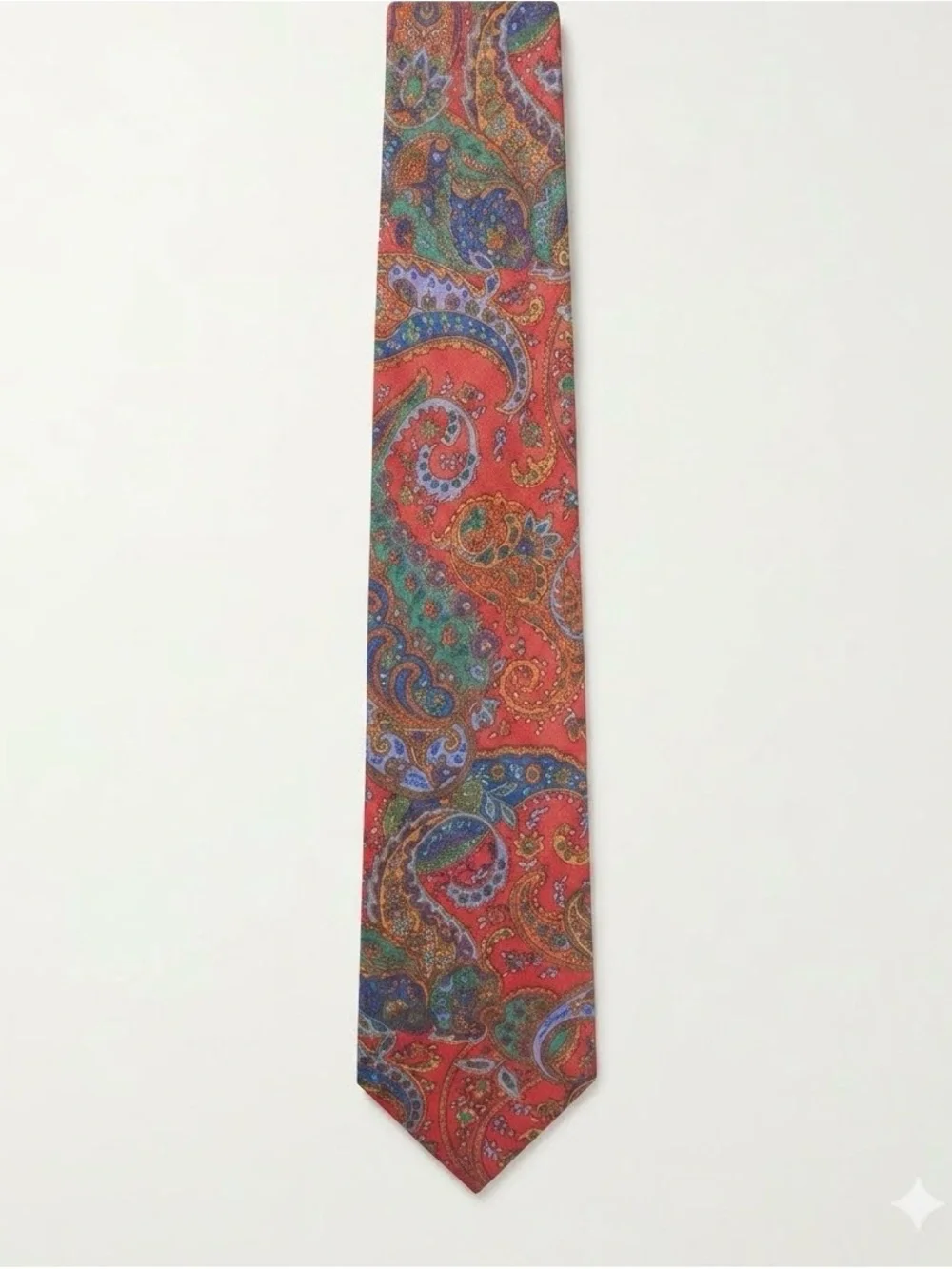 Vintage Smithsonian Institution 100% Silk Tie – Made in Italy, Paisley Pattern